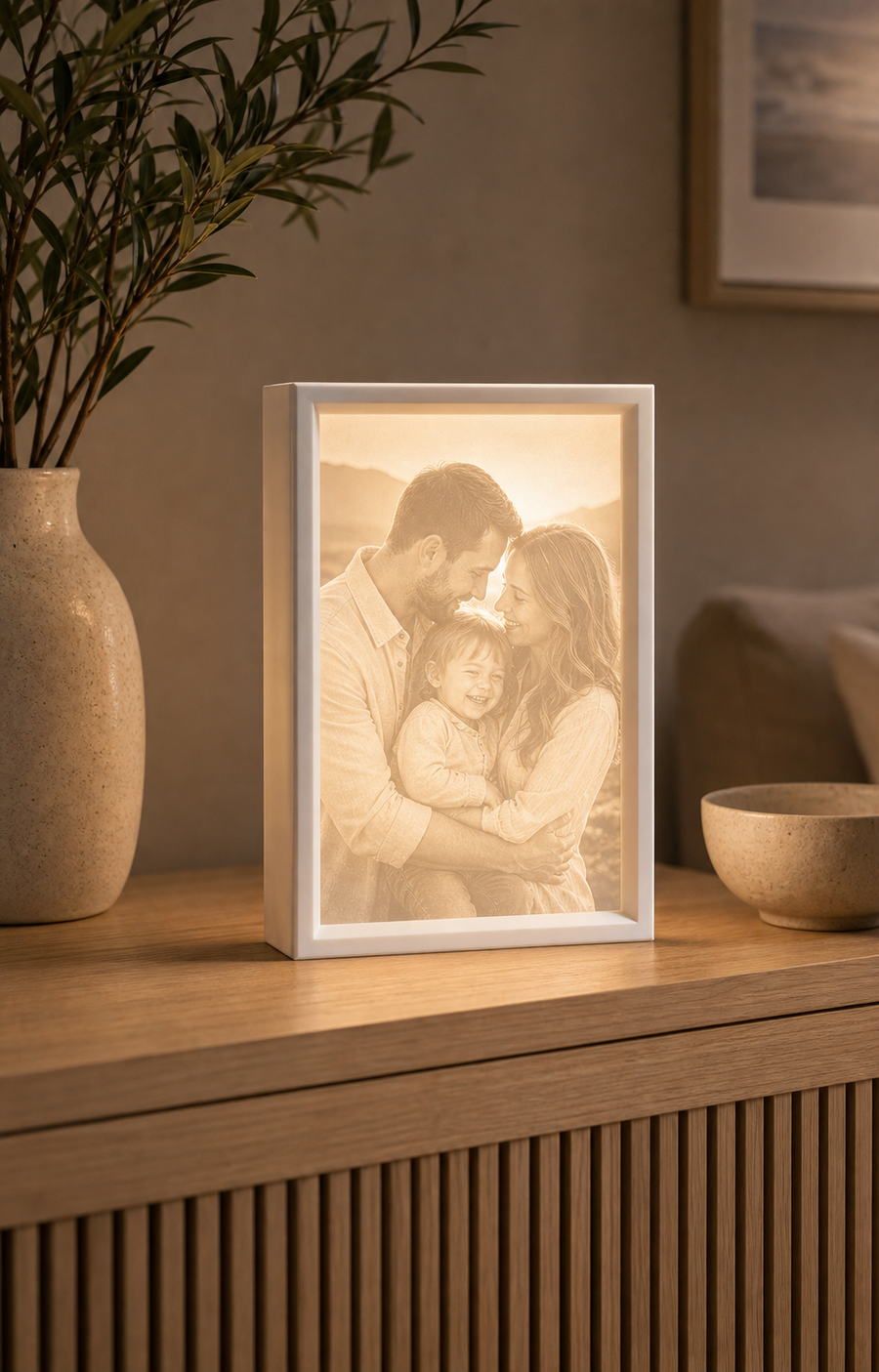 Für die Familie als Lampe gestalten